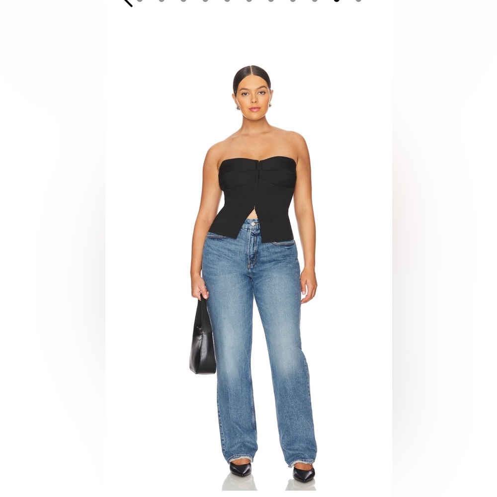 Good American (on Revolve) straight 90s leg jeans - Picture 2 of 10